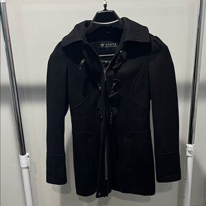 Guess Elegant Black Toggle Coat